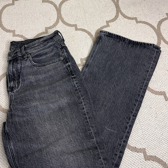 American Eagle Outfitters Denim - American Eagle Outfitters 90’s bootcut distressed black jeans, 8 short
